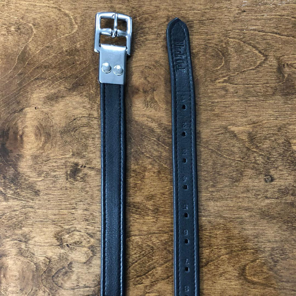 Black Oak Riveted Leathers,  Black, 1" x 60"