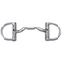 A silver Myler Dee without hooks, Level 2, for horse bits.