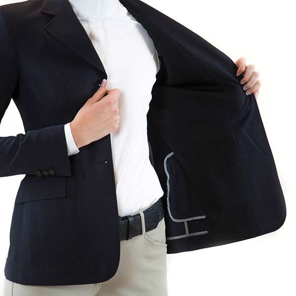 R.J. Classics Nora Ladies Grey Label Show Coat, Navy
