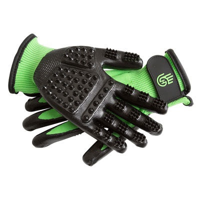 HandsOn Grooming Gloves, Green