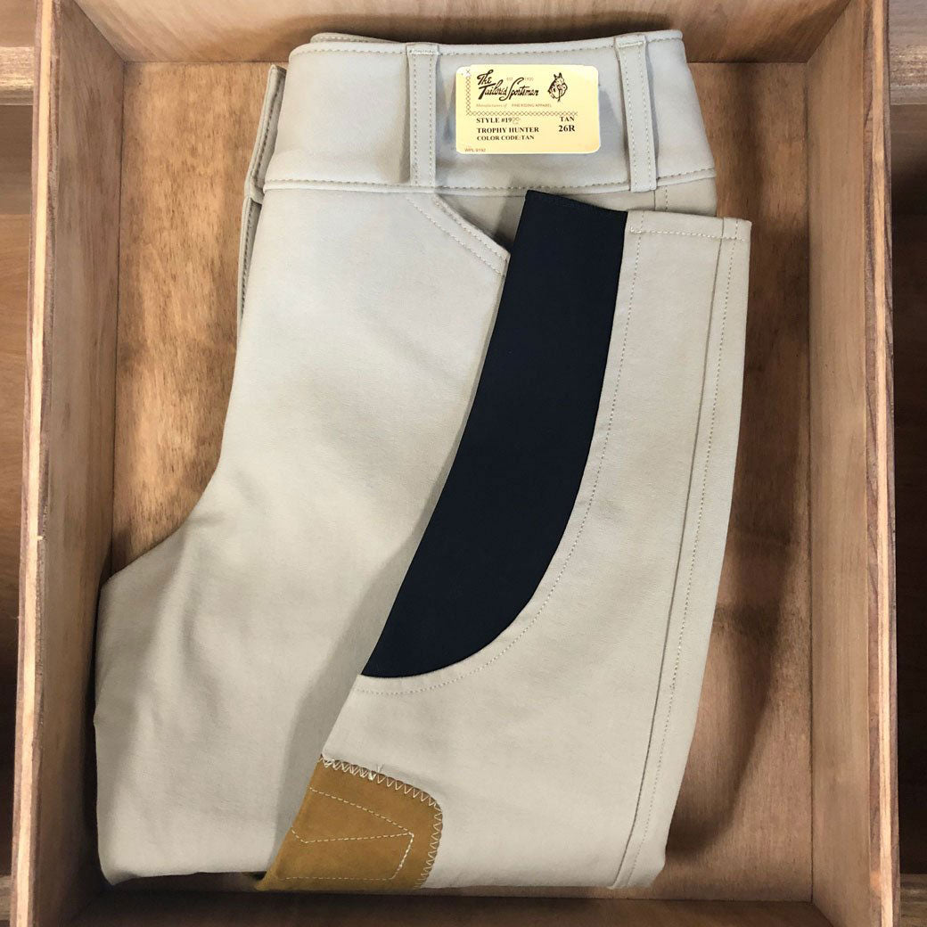 Tailored Sportsman Trophy Hunter, Mid Rise Side Zip Boot Sock Breech, Tan