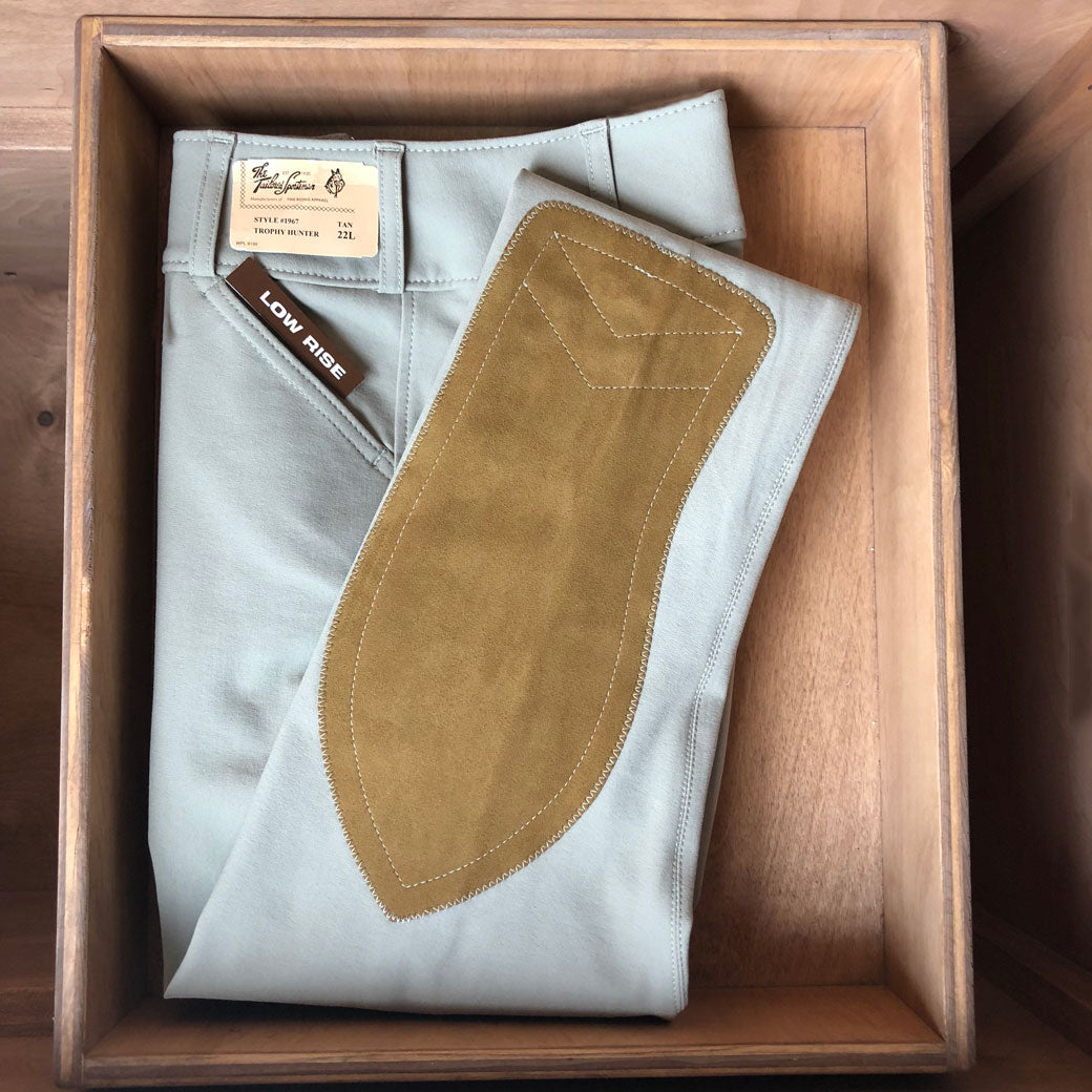 Tailored Sportsman Trophy Hunter, Low Rise Front Zip Breech, Tan
