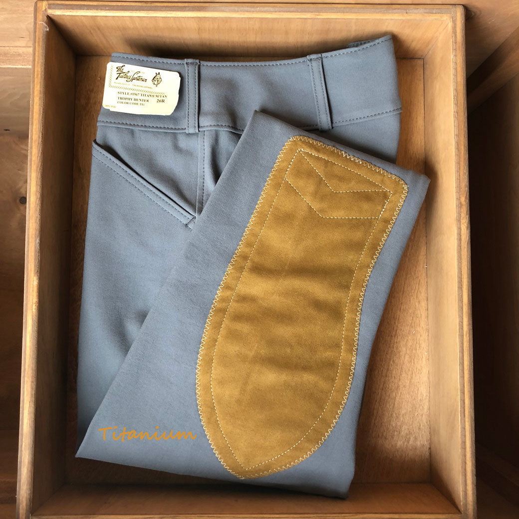 Tailored Sportsman Trophy Hunter Low Rise, Front Zip, Titanium/Tan