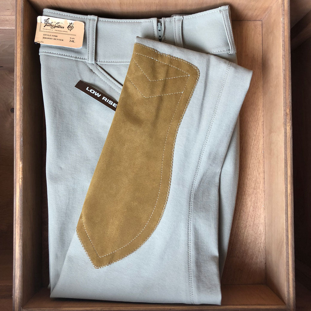 Tailored Sportsman Trophy Hunter, Low Rise Side Zip Breech, Tan