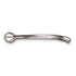 A silver-colored metal spur designed for young riders, with a small spur end.
