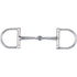 A stainless steel pony sized Dee Ring Snaffle bit with two 1/2 inch rings.