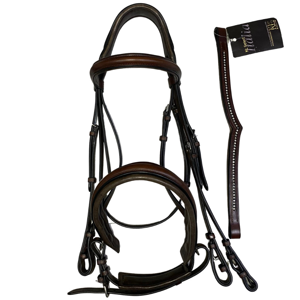 KL Italia Pirouette Weymouth Bridle Brown Full/Horse