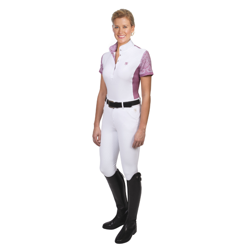 Romfh® Sarafina Bling Full Grip Breeches, White