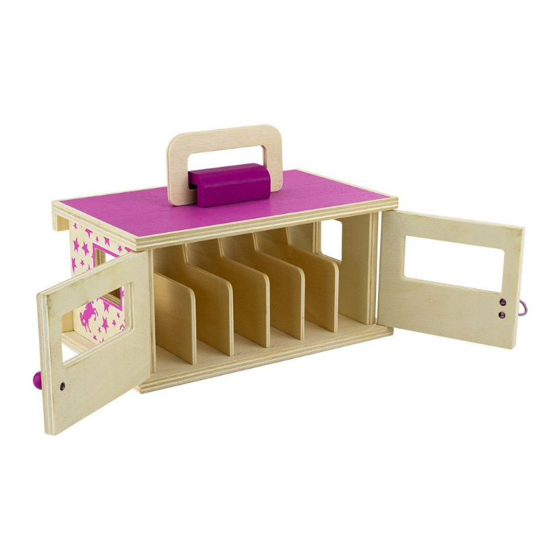 Breyer Stablemates Unicorn Magic Wooden Carry Stable with Unicorns