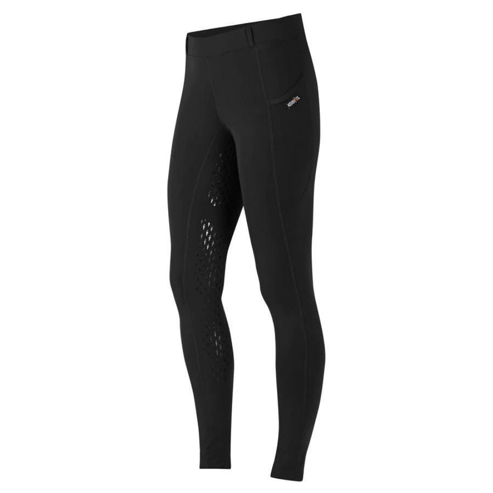Kerrits Ice Fil® Full Seat Tech Tight, Black & Tan