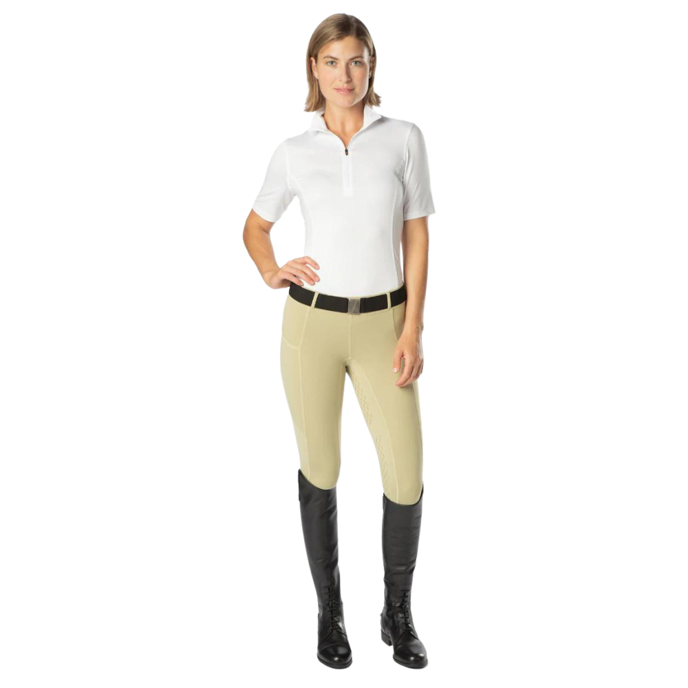 Kerrits Ice Fil® Full Seat Tech Tight, Black & Tan