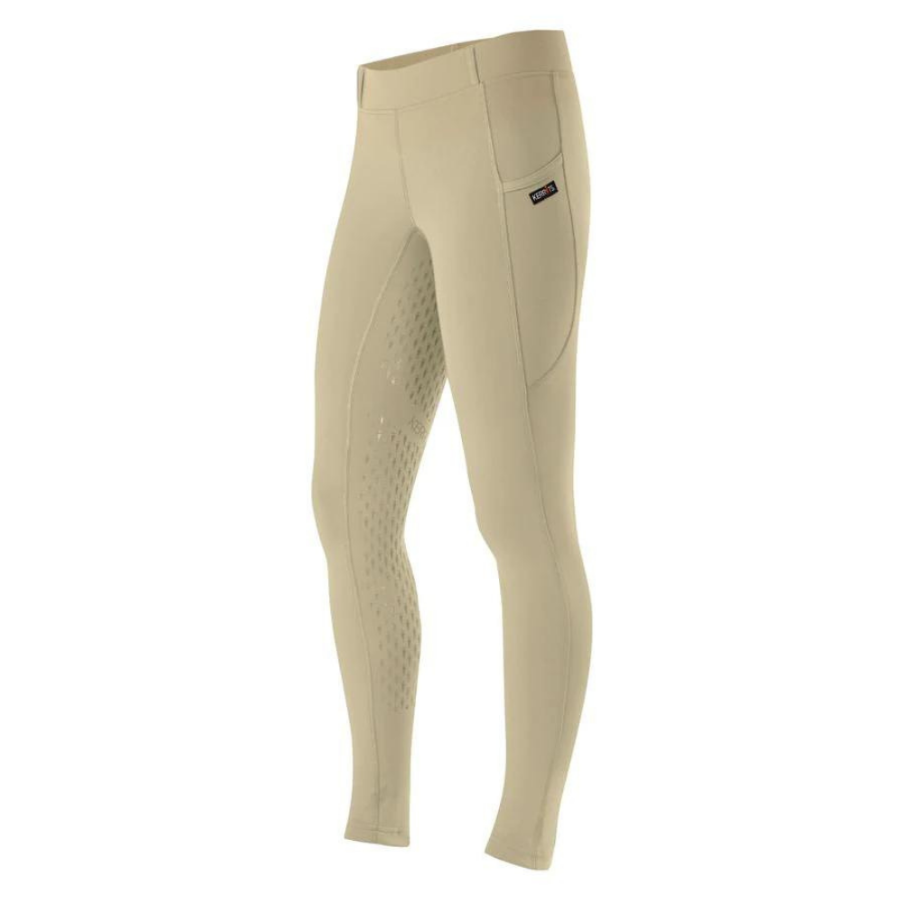 Kerrits Ice Fil® Full Seat Tech Tight, Black & Tan