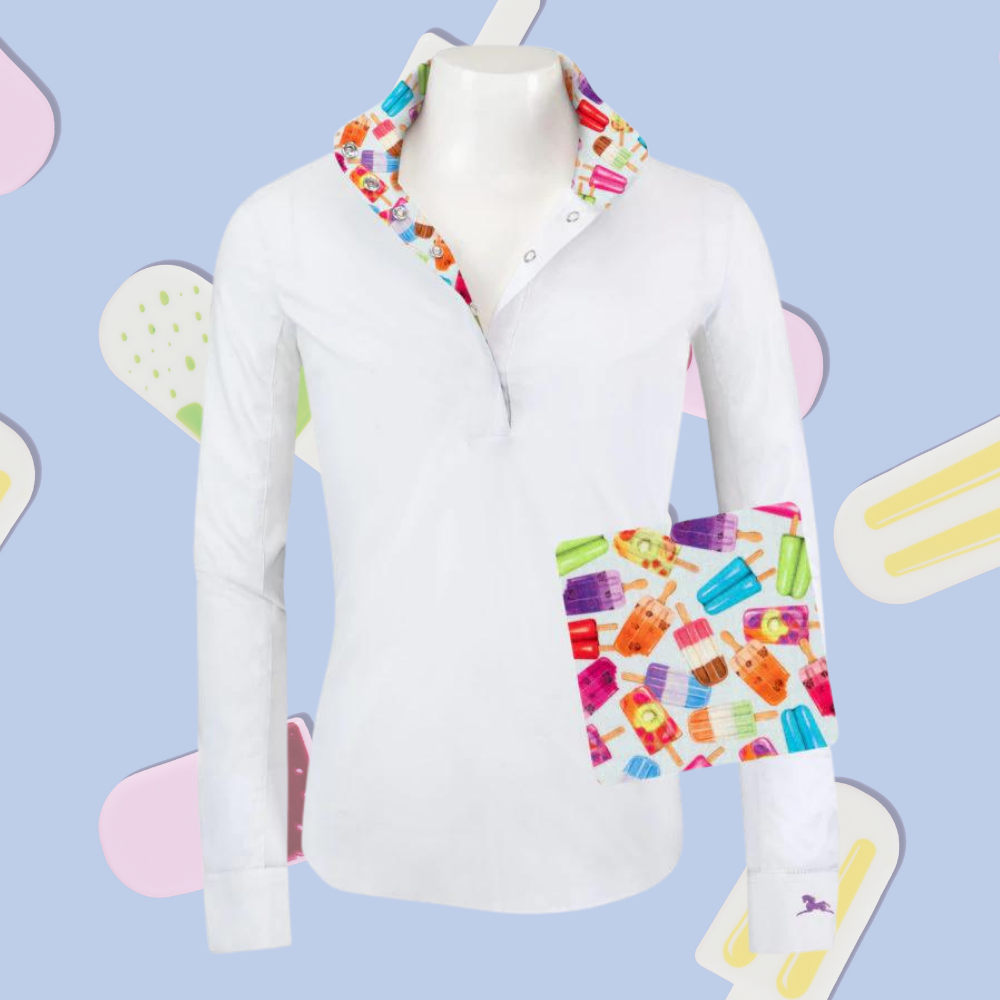 R.J. Classics Rebecca Jr. Girls’ Show Shirt, Popsicles
