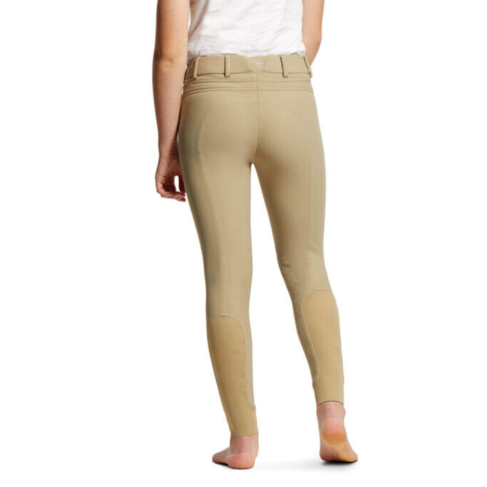 Ariat Kids Tri Factor EQ Grip Knee Patch Breech, Tan