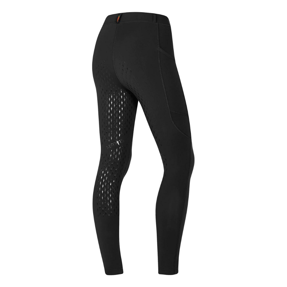 Kerrits Kids Ice Fil® Full Seat Tech Tight, Black & Tan