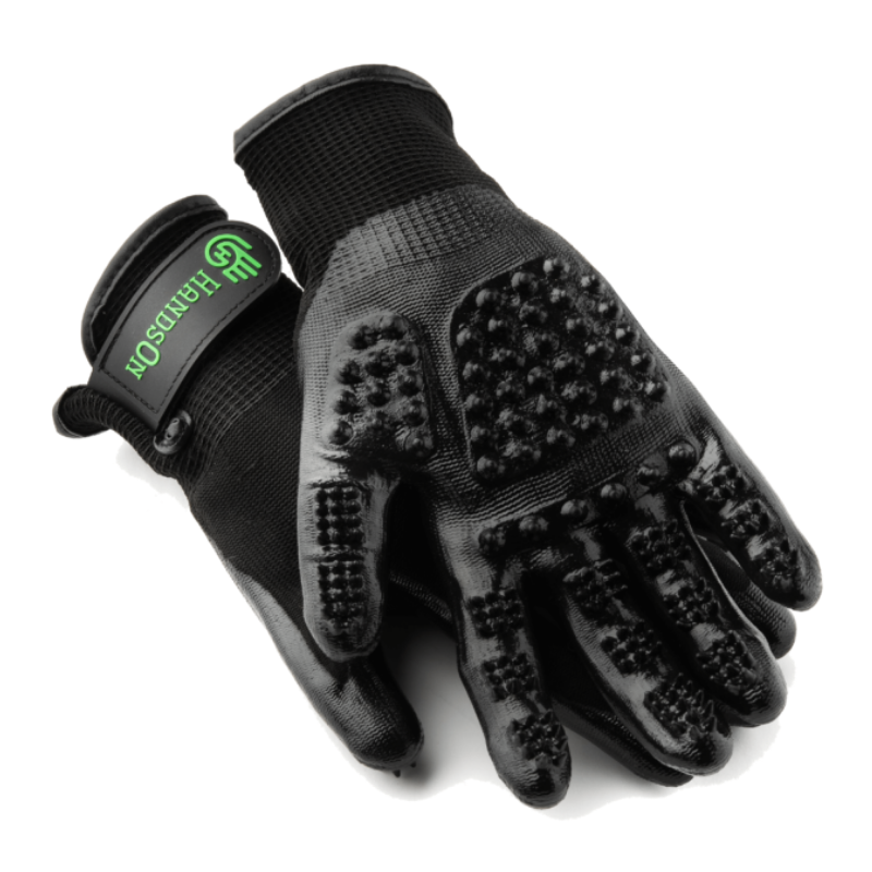 HandsOn Grooming Gloves, Black