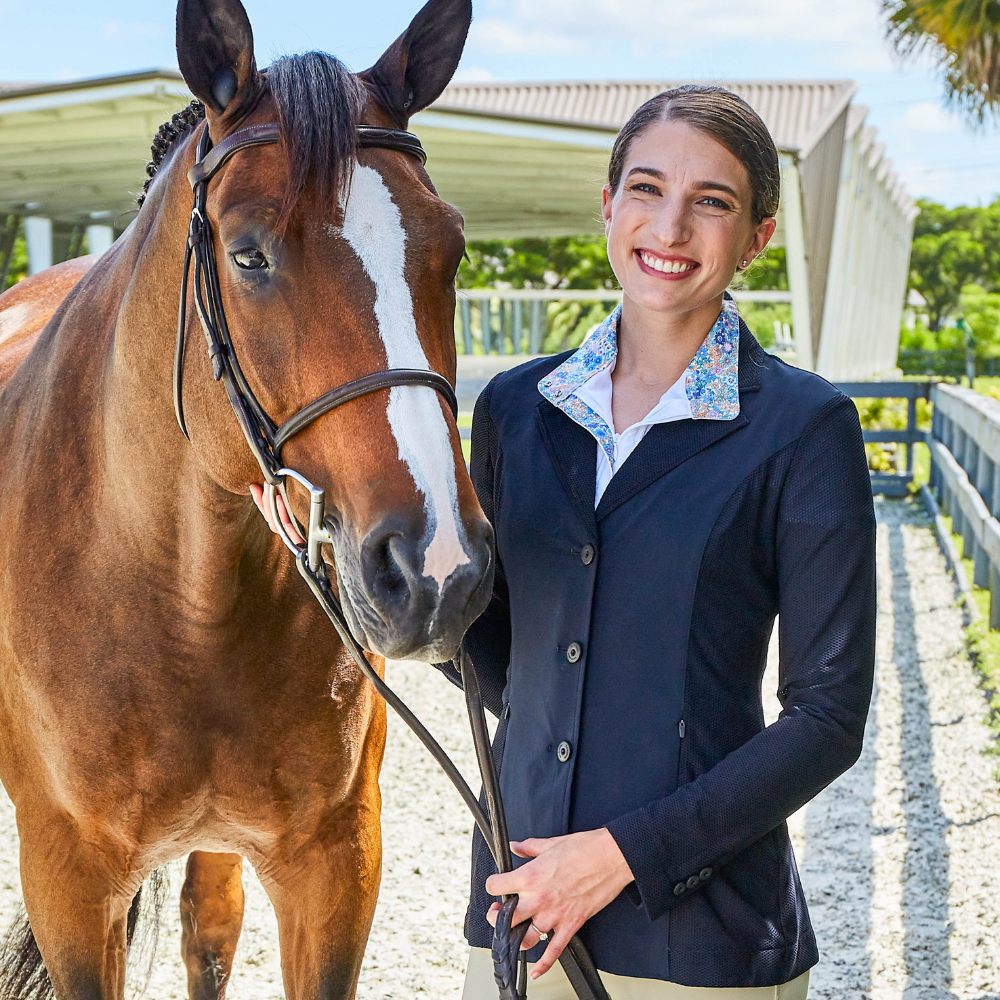 R.J. Classics Harmony Mesh Show Coat, Navy