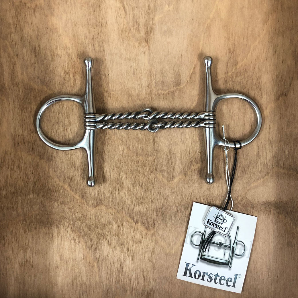 Korsteel 4" Double Twisted Wire Full Cheek Bit