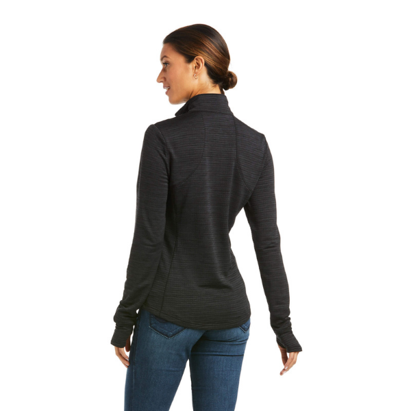 Ariat Gridwork 1/4 Zip Baselayer, Black