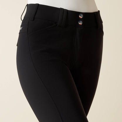 Ariat® Tri Factor Grip Knee Patch Breech, Black