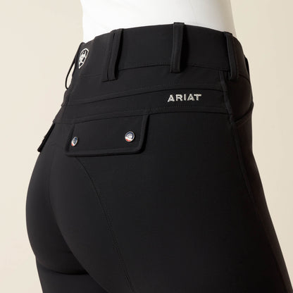 Ariat® Tri Factor Grip Knee Patch Breech, Black