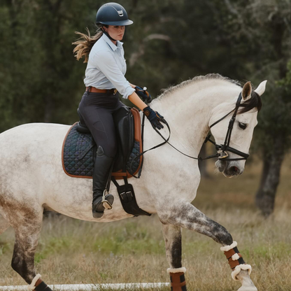 Sixteen Cypress Dressage Pad, Hunter Field Plaid