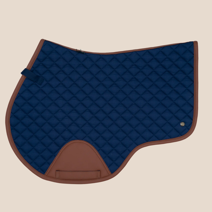 Sixteen Cypress Close Contact Pad, Navy &amp; Cognac