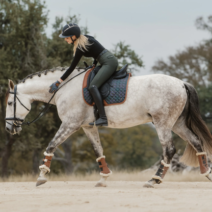 Sixteen Cypress Dressage Pad, Hunter Field Plaid