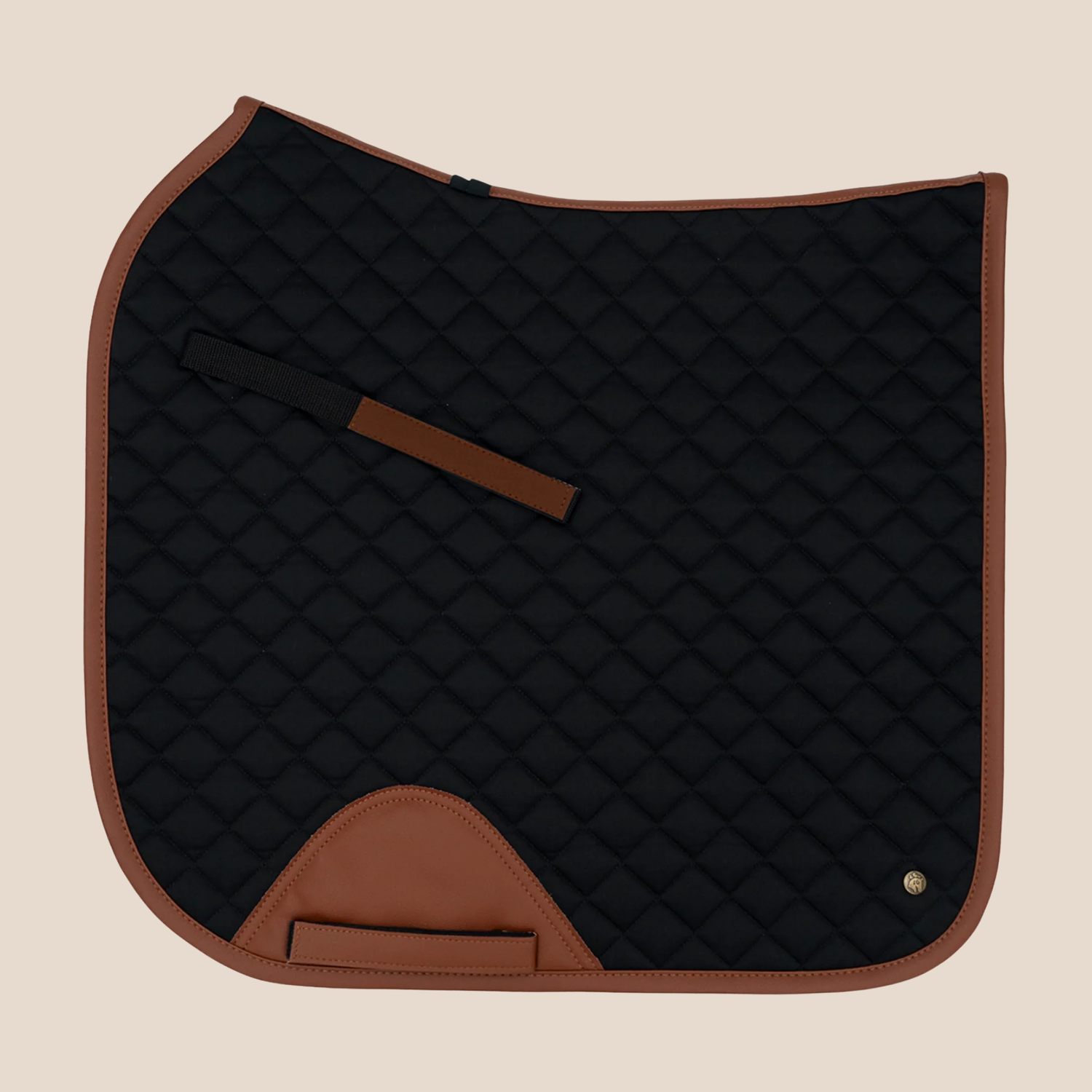 Sixteen Cypress Dressage Pad, Black &amp; Cognac