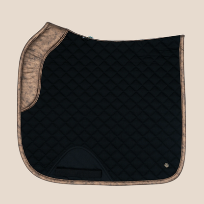 Sixteen Cypress Dressage Pad, Black &amp; Gold Leaf
