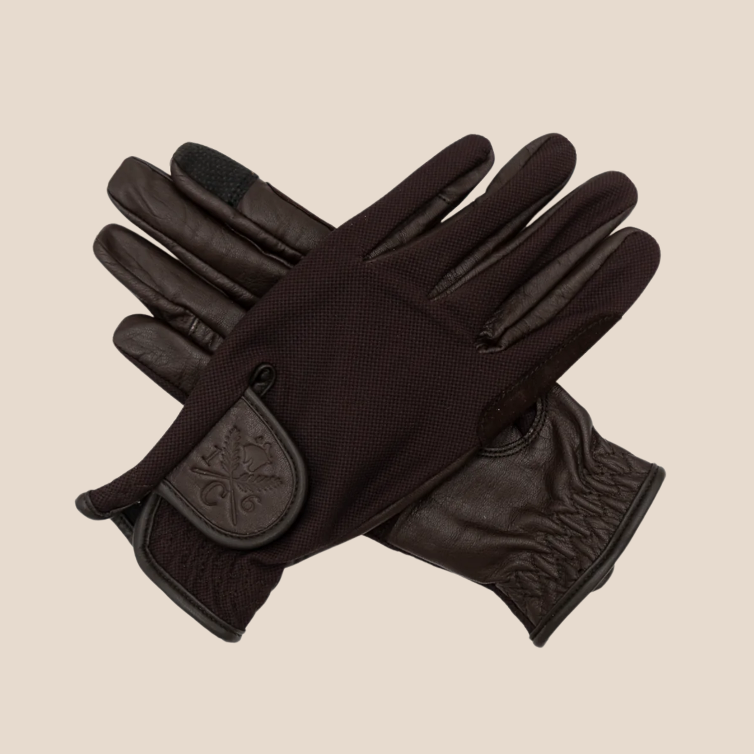 16C Riding Gloves, Tobacco