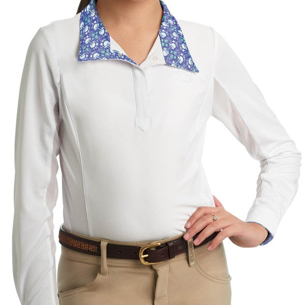 Romfh Sarah Child Long Sleeve Show Shirt, Very Peri LillyBits