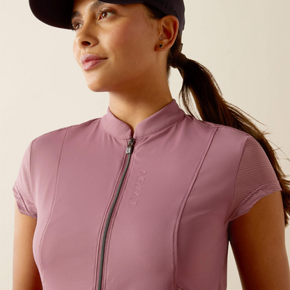Ariat Breathe 1/4 Zip Baselayer, Tulipwood