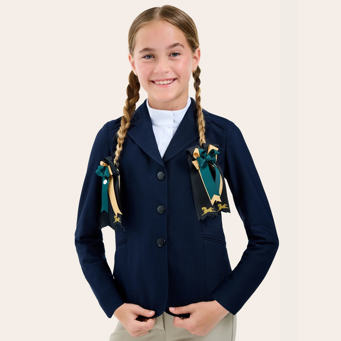 R.J. Classics Addison Air Junior Mesh Show Coat, Navy