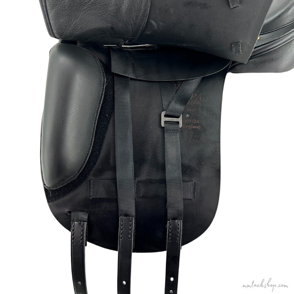 Albion Europa SLK Short Back Panel Dressage Saddle Near Side Billets