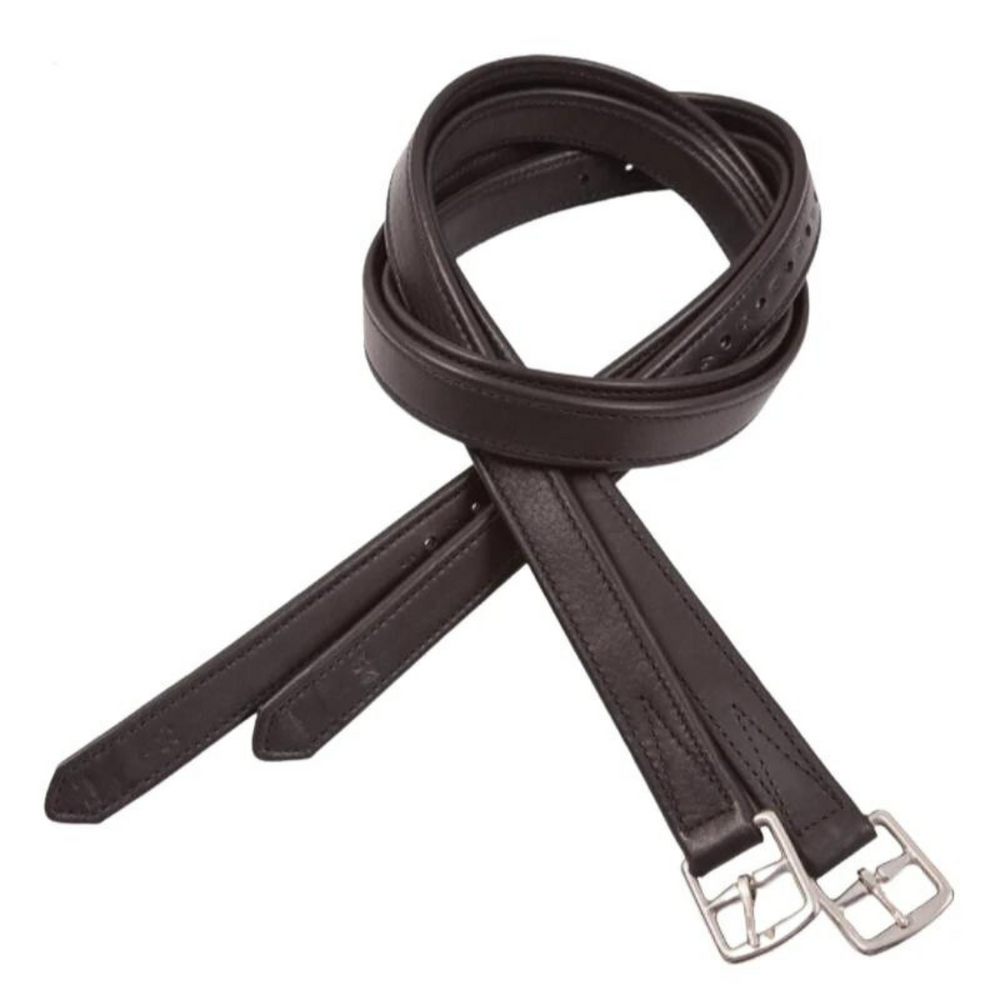 Albion Wrapped Stirrup Leathers, Cocolate