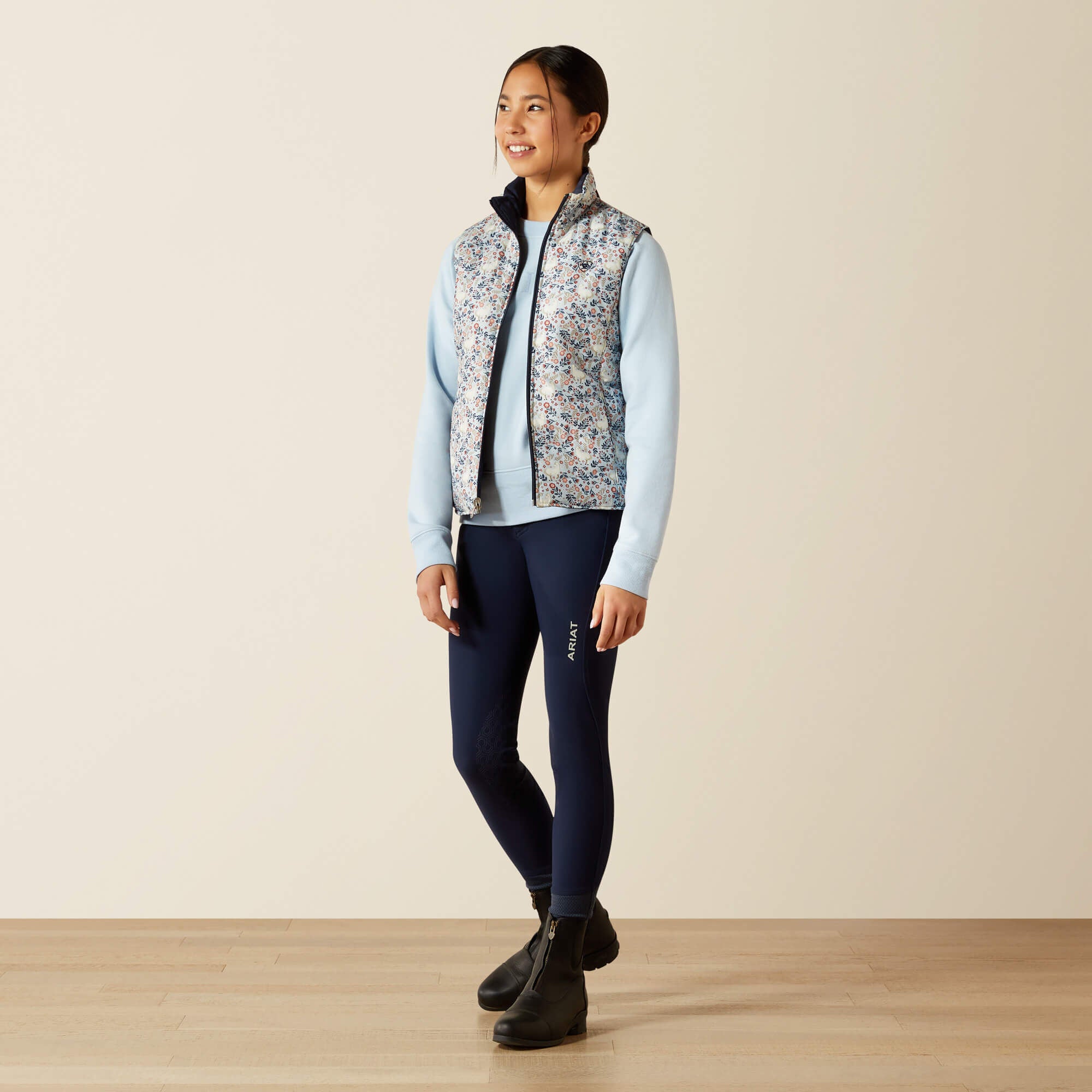 Young lady  wearing Ariat&