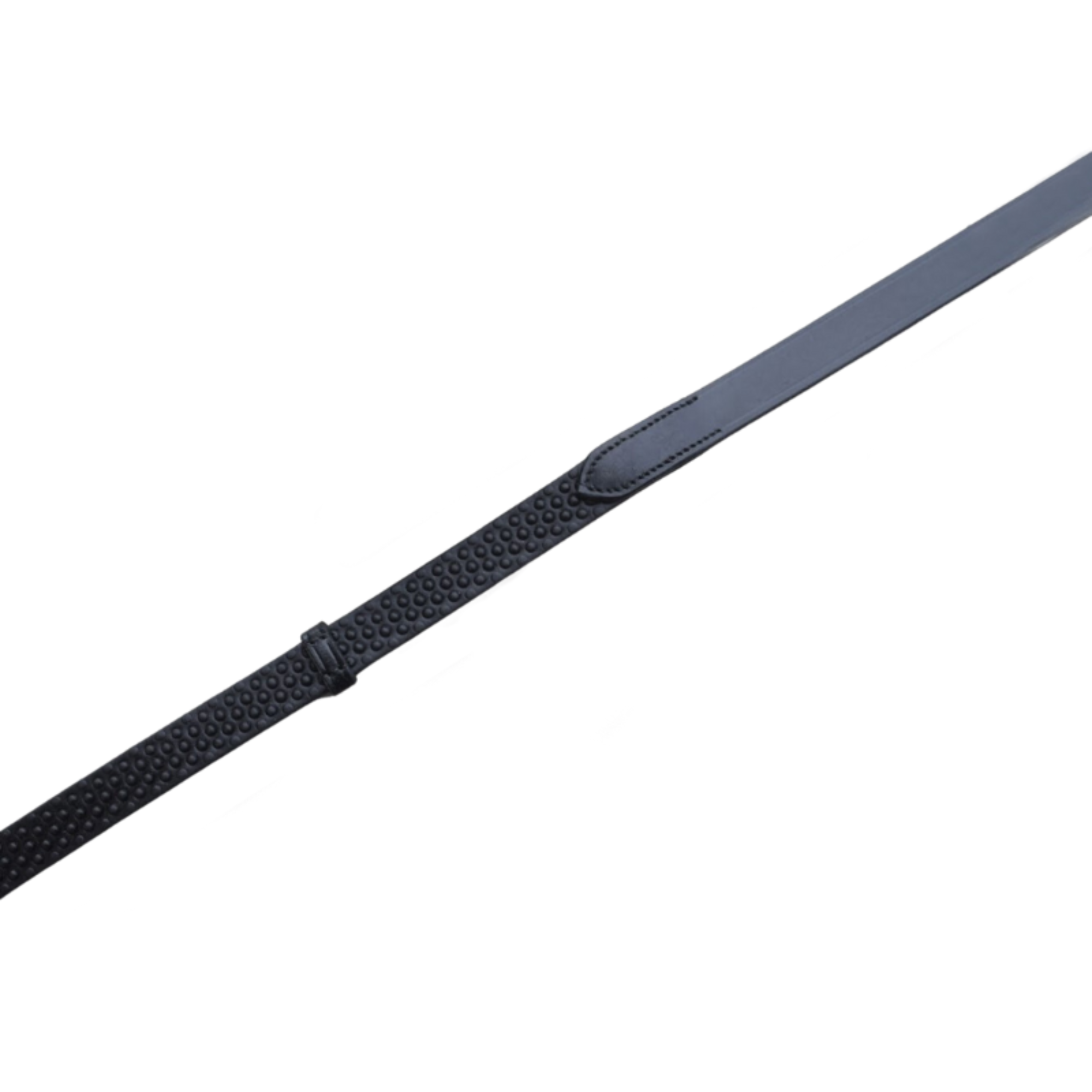 A close up of the Black Oak Pebble Grip Reins.