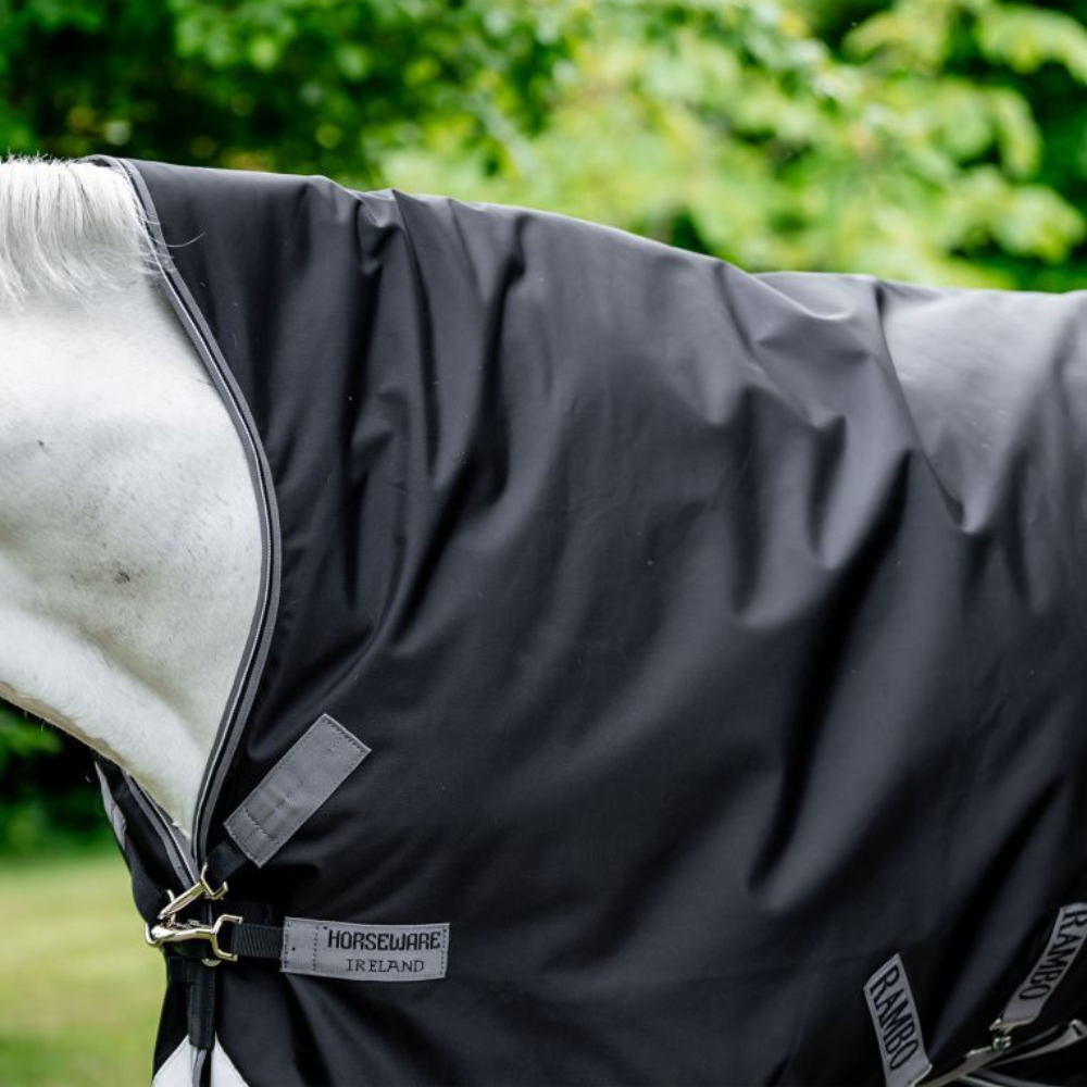 Rambo® Wug Turnout,  0 grams Lite, Black