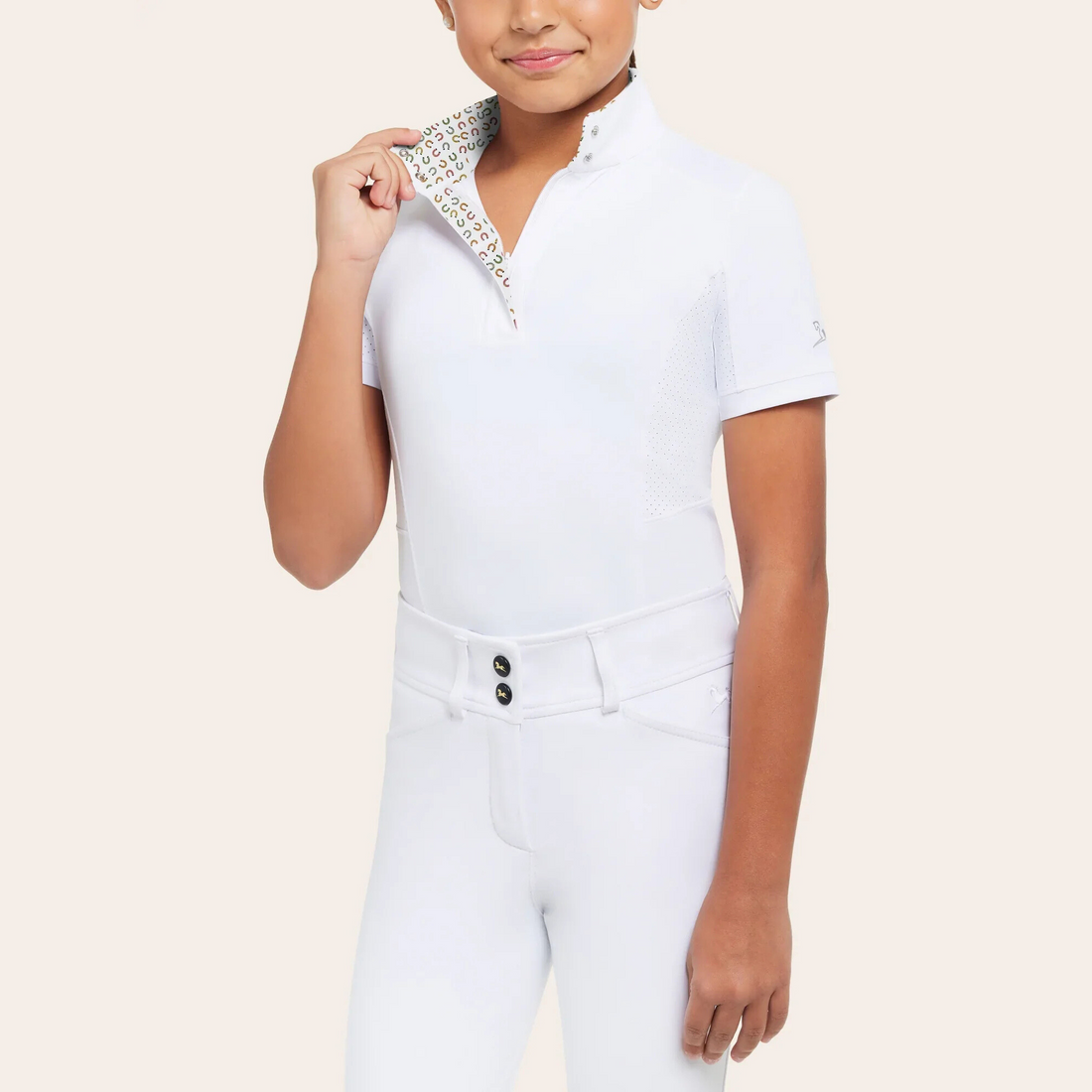 R.J Classics Brynn Jr. Short Sleeve Show Shirt, Horseshoes