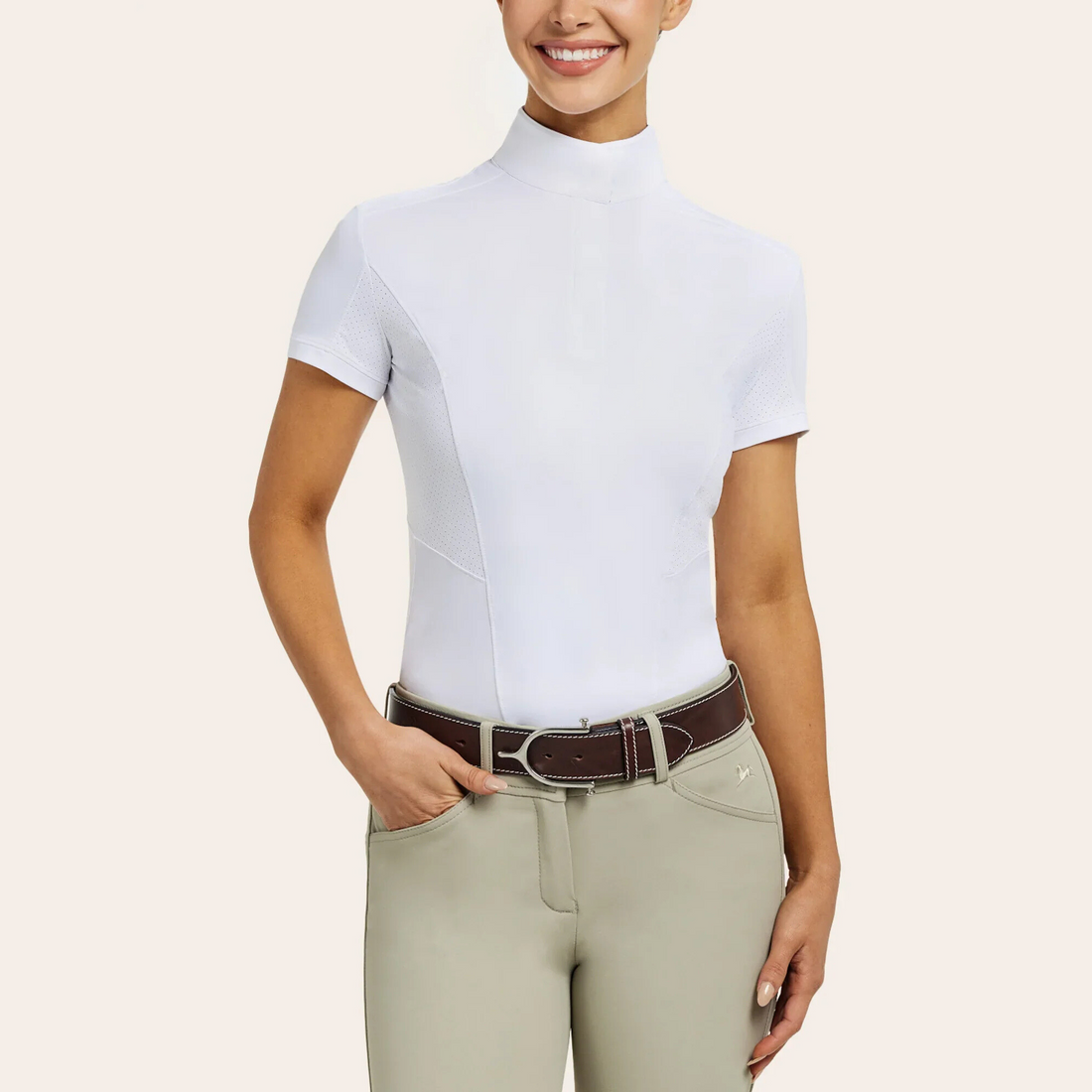 R.J Classics Brynn Short Sleeve Show Shirt, Abstract Horses