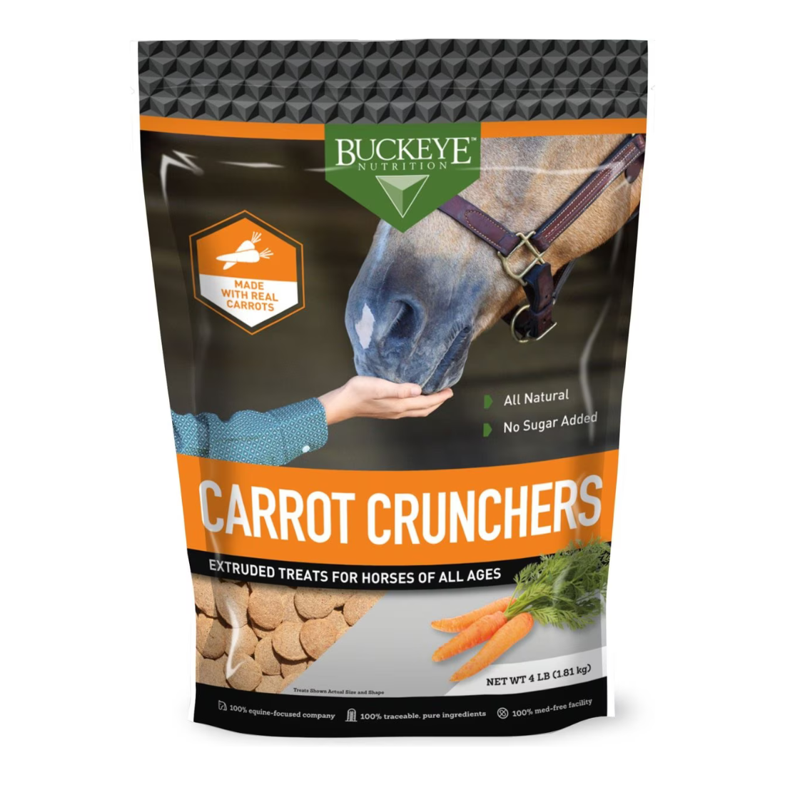 Carrot Crunchers Extruded Treats, 4lb