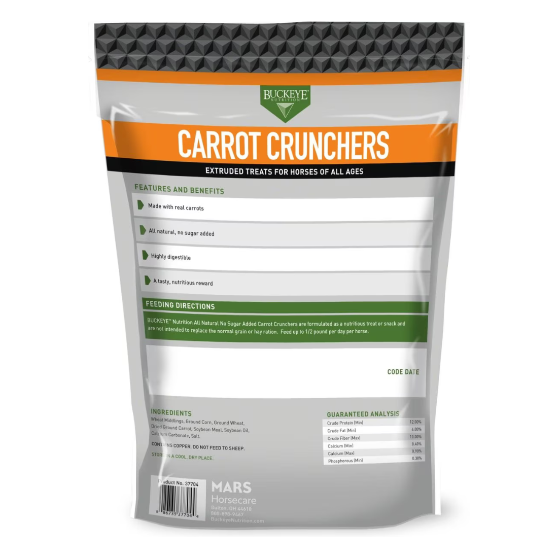 Carrot Crunchers Extruded Treats, 4lb