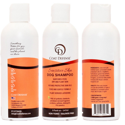 Coat Defense Sensitive Skin Dog Shampoo, 8oz
