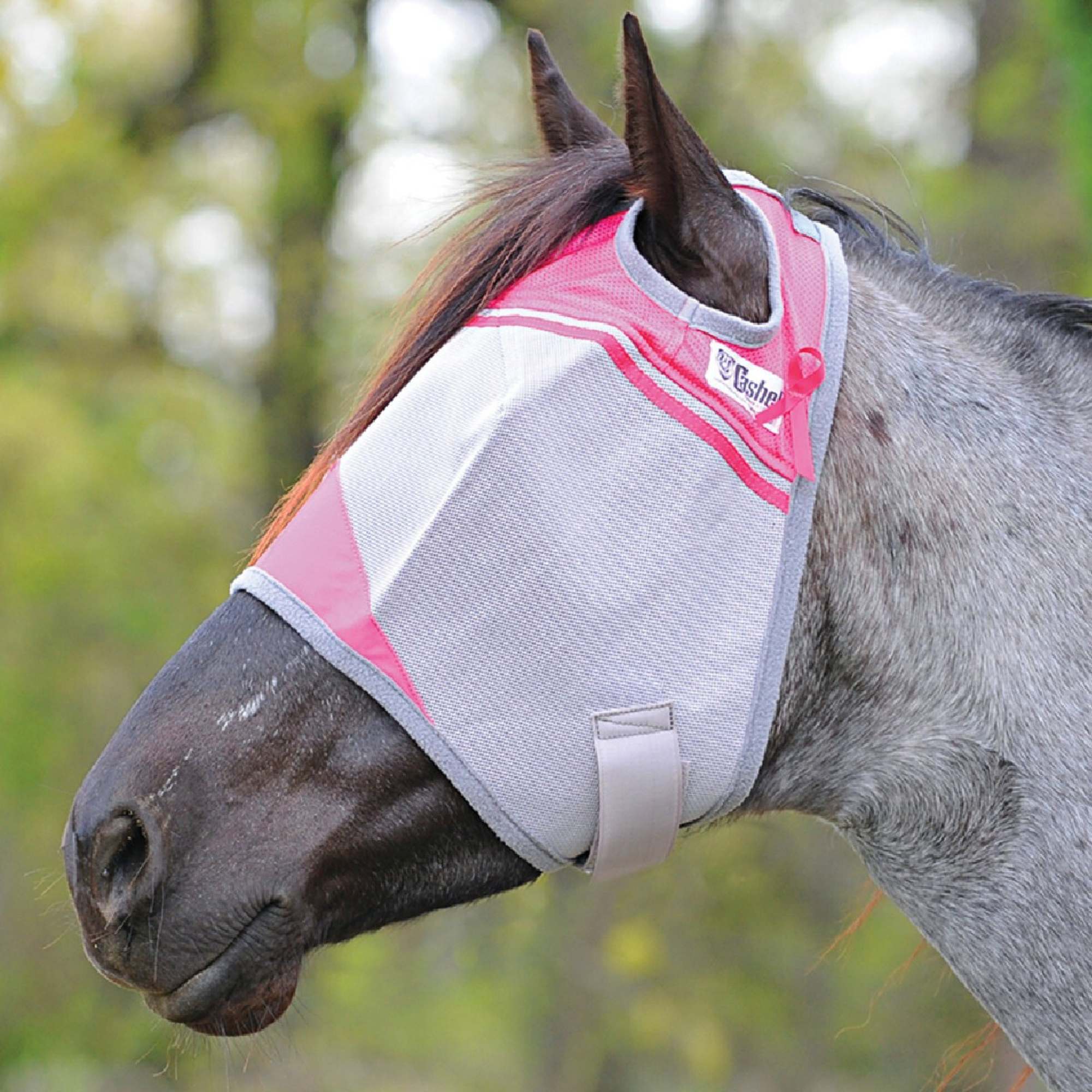 Crusader Standard Fly Mask, Pink