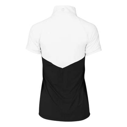 Dapplebay Lady 1/4 Zip Short Sleeve Training top, Black