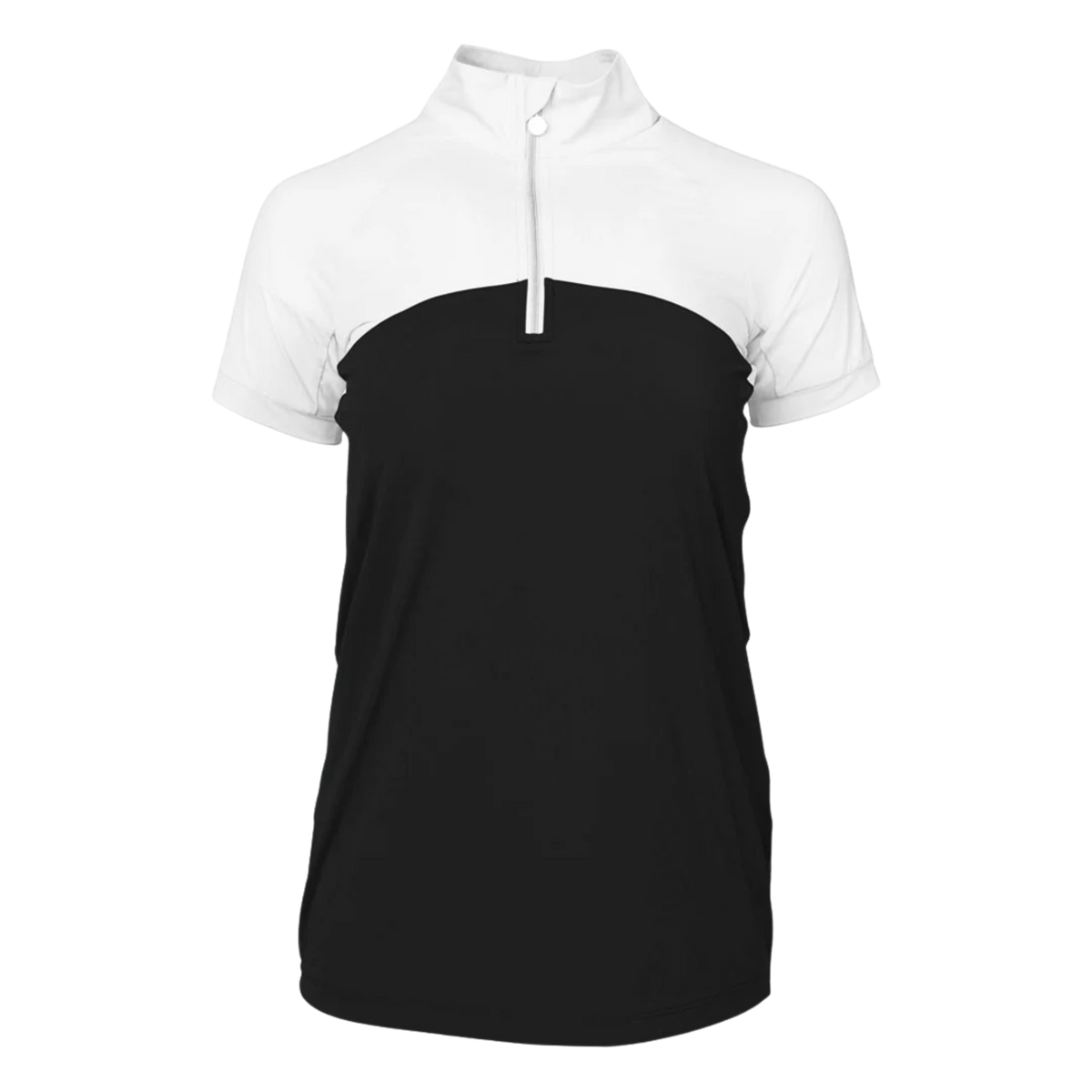 Dapplebay Lady 1/4 Zip Short Sleeve Training Top, Black