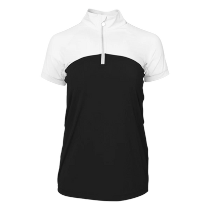 Dapplebay Lady 1/4 Zip Short Sleeve Training top, Black