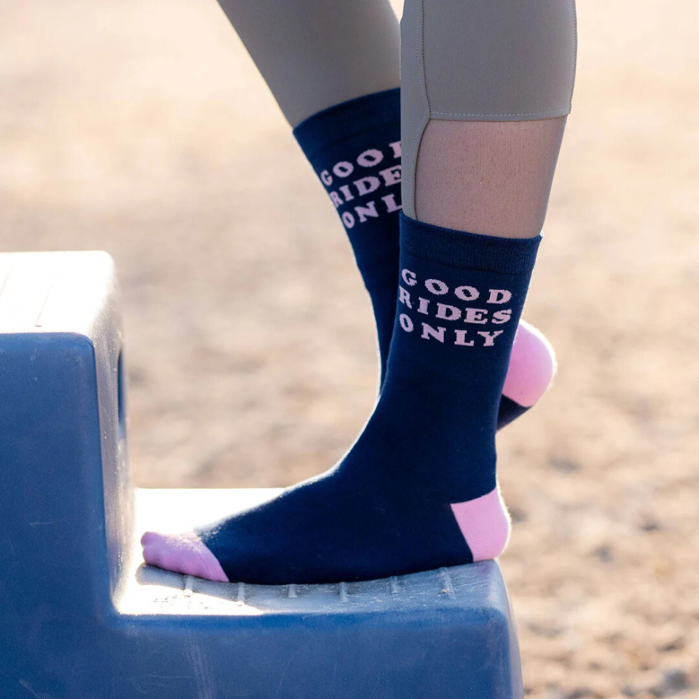Dreamers &amp; Schemers&quot;Good Rides Only&quot; Crew sock