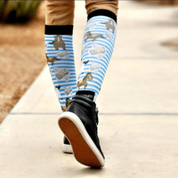 Dreamers & Schemers Cash Money Boot Socks Lifestyle Image on Model